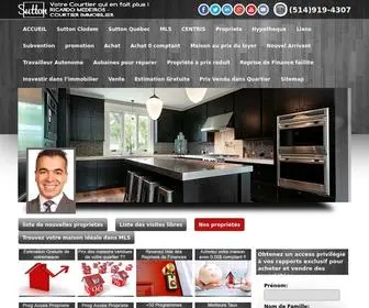 Ricardomedeiros.ca(Ricardo Medeiros Courtier Immobilier Outremont Plateau Mile) Screenshot