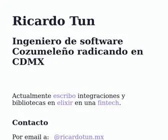 Ricardotun.mx(Ricardo Tun) Screenshot