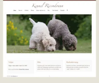 Riccadonna.se(Lagotto Romagnolo) Screenshot