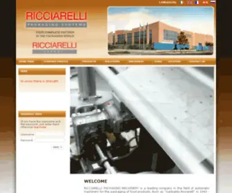 Ricciarelli-Packaging.com(Vertical Horizontal packaging machines) Screenshot