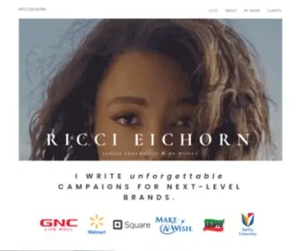 Riccieichorn.com(Ricci Eichorn) Screenshot