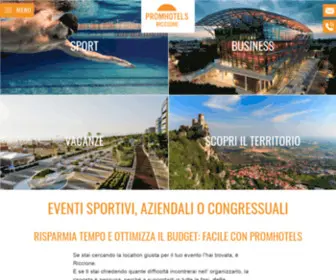 Riccionesi.it(Riccione: Organizza e gestisci eventi in città con Promhotels) Screenshot