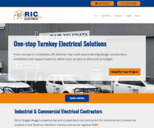 Ric.com.au(RIC Electrics) Screenshot