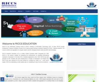 Riccseducation.com(RICCS Computer Education) Screenshot