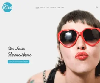 Rice.co.nz(New Zealand's leading Rec to Rec and HR Recruitment specialists) Screenshot