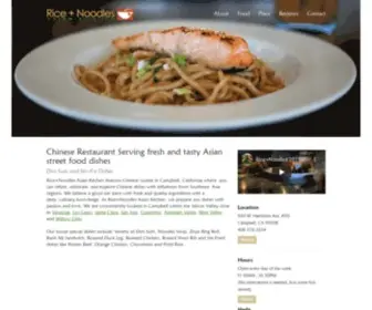 Riceandnoodles.com(Meta Description) Screenshot