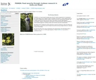 Ricebean.org(Ricebean research for food security in India and Nepal) Screenshot