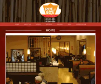 Riceboxchattanooga.com(Japanese Food Hixson) Screenshot