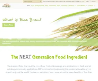 Ricebrantech.com(RiceBran Technologies) Screenshot