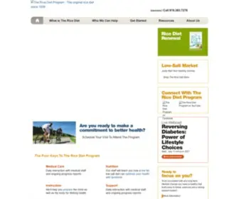 Ricedietprogram.com(The Rice Diet Energy Alternative Program) Screenshot