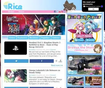 Ricedigital.co.uk(The home of Japanese game news and reviews. We love JRPGs) Screenshot