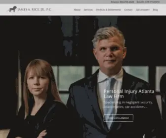 Ricefirm.com(Personal Injury Attorney) Screenshot