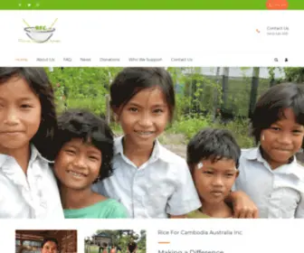 Riceforcambodia.org(Rice for Cambodia) Screenshot