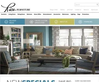 Ricefurnitureinc.com(Rice Furniture) Screenshot