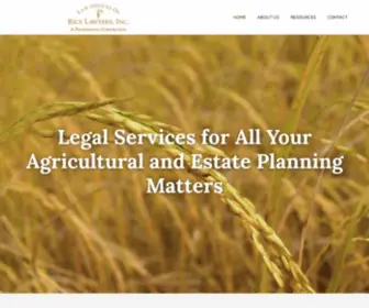 Ricelawyers.net(Agricultural Lawyers) Screenshot