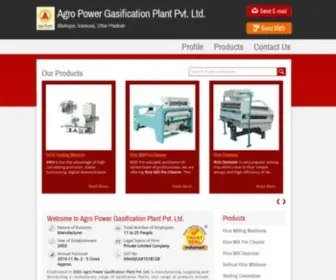 Ricemillsolution.com(Agro Power Gasification Plant Pvt. Ltd) Screenshot