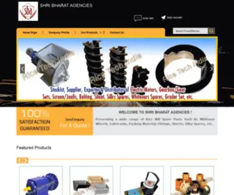 Ricemillspareparts.com(SHRI BHARAT AGENCIES) Screenshot