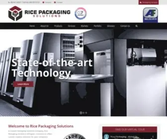 Ricepackaging.com(Rice Packaging Solutions) Screenshot