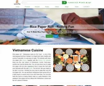 Ricepaperroll.com.au(Rice Paper Rolls) Screenshot