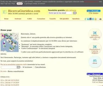 Ricercagiuridica.com(Guida alla ricerca giuridica e Sentenze) Screenshot