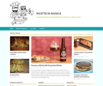 Ricetteinmusica.com(Ricette in Musica) Screenshot