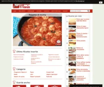 Ricettemania.it(Tutte le ricette di cucina a portata di mano) Screenshot