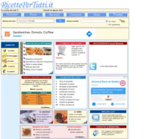 Ricettepertutti.it(Facili ricette di cucina alla portata di tutti) Screenshot