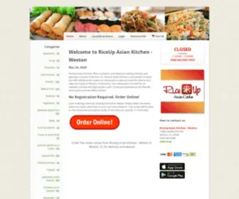 Riceupasiankitchenweston.com(Order Pan Asian online from RiceUp Asian Kitchen) Screenshot