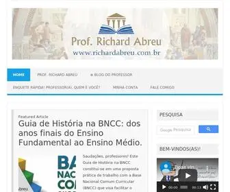 Richardabreu.com.br(História e educação) Screenshot