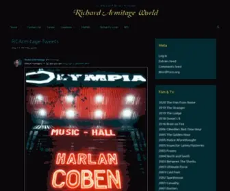 Richardarmitageworld.com(Just another WordPress site) Screenshot