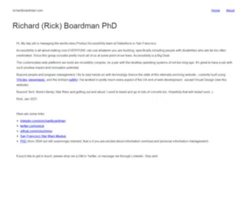 Richardboardman.com(Richard Boardman) Screenshot