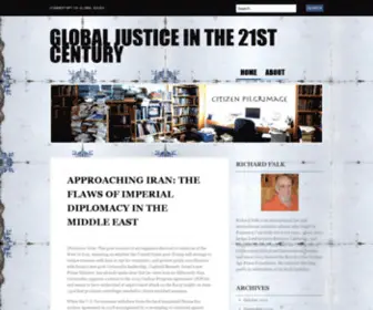 Richardfalk.org(Global Justice in the 21st Century) Screenshot