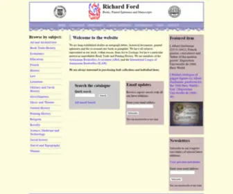 Richardfordmanuscripts.co.uk(The website) Screenshot