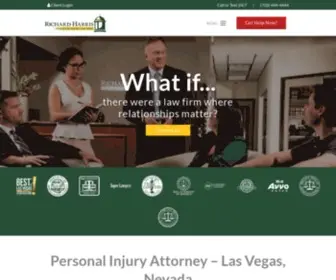 Richardharrislaw.com(Personal Injury Attorneys Las Vegas) Screenshot