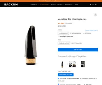 Richardhawkinsmouthpiece.com(Backun Vocalise Bb Clarinet Mouthpiece) Screenshot