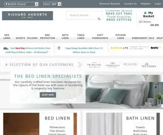 Richardhaworth.co.uk(Wholesale Suppliers of Hotel Quality Bedding) Screenshot