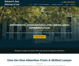 Richardhsaxl.com(Westport Estate Planning Attorney) Screenshot