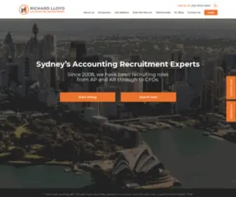 Richardlloyd.com.au(Richard lloyd specialise in recruiting accounting professionals for the sydney market. our aim) Screenshot