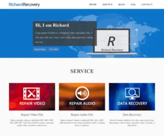 Richardrecovery.com(Repair Video Audio File Data Recovery Online Service) Screenshot