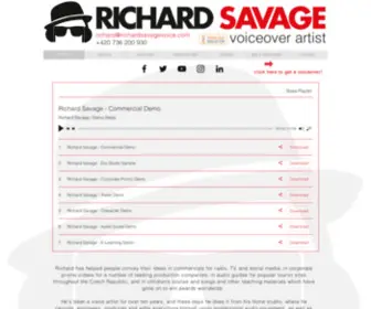 Richardsavagevoice.com(Richard Savage) Screenshot