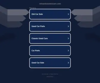 Richardsclassiccars.com(Auto Salvage) Screenshot
