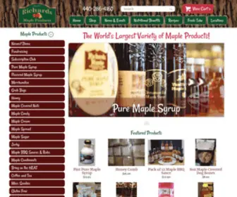 Richardsmapleproducts.com(Pure Maple Syrup and Maple Products) Screenshot