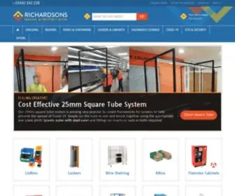 Richardsonsuk.co.uk(Shelving, Racking, Containers & Pallets, Lockers & Cupboards, Workshop, Site & Security) Screenshot