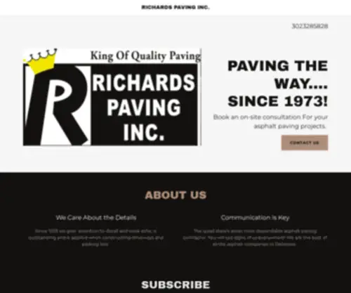 Richardspaving.com(Richards Paving Inc) Screenshot