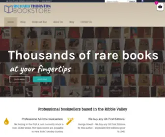 Richardthorntonbooks.com(Rare and Second Books based in the Ribble Valley Members of the PBFA Booksellers) Screenshot