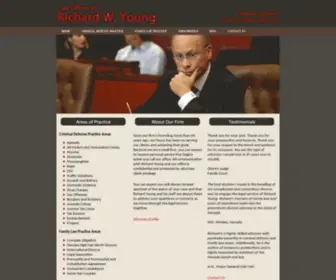 Richardwyoung.com(Law Offices of Richard W) Screenshot