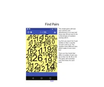 Richarea.com(Find Pairs puzzle game for Android) Screenshot