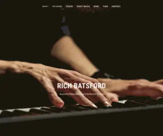 Richbatsford.com(Meditative solo piano and reflective songs) Screenshot