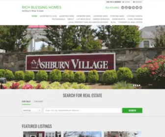 Richblessinghomes.com(Ashburn Real Estate) Screenshot