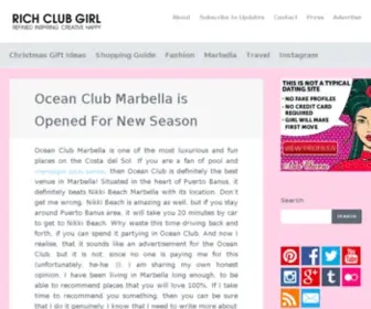 Richclubgirl.com(Marbella fashion week) Screenshot